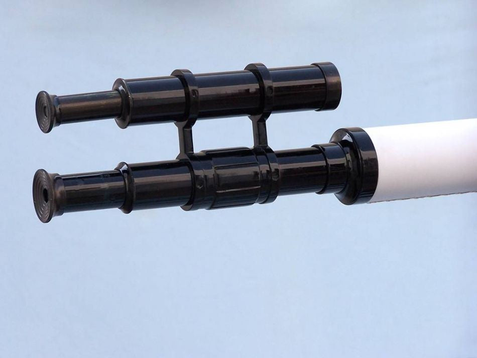 Floor Standing Oil-Rubbed Bronze-White Leather With Black Stand Griffith Astro Telescope 65"