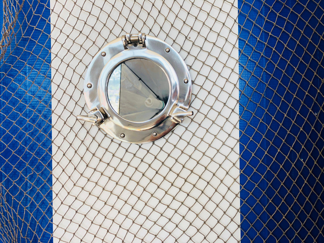 Chrome Decorative Ship Porthole Mirror 8"