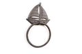 Cast Iron Decorative Sailboat Towel Holder 8"