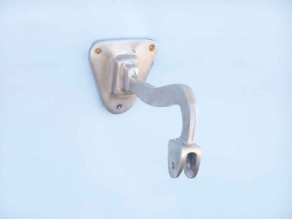 Brushed Nickel Hanging Ship's Bell 15"