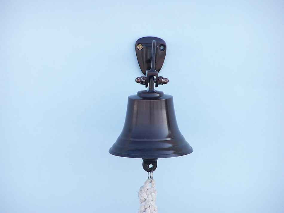 Bronze Hanging Ship's Bell 6"