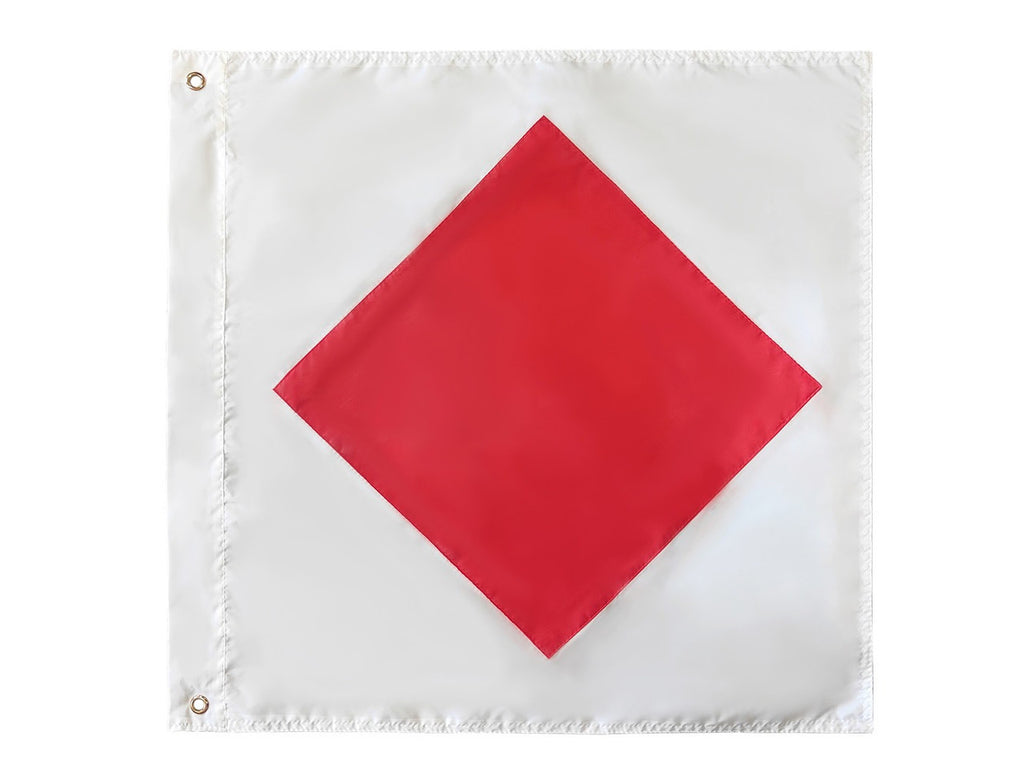 Authentic Letter F Nautical Alphabet Navy Code Signal Flag 24" - Outdoor Use