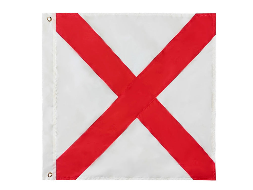 Authentic Letter V Nautical Alphabet Navy Code Signal Flag 24" - Outdoor Use