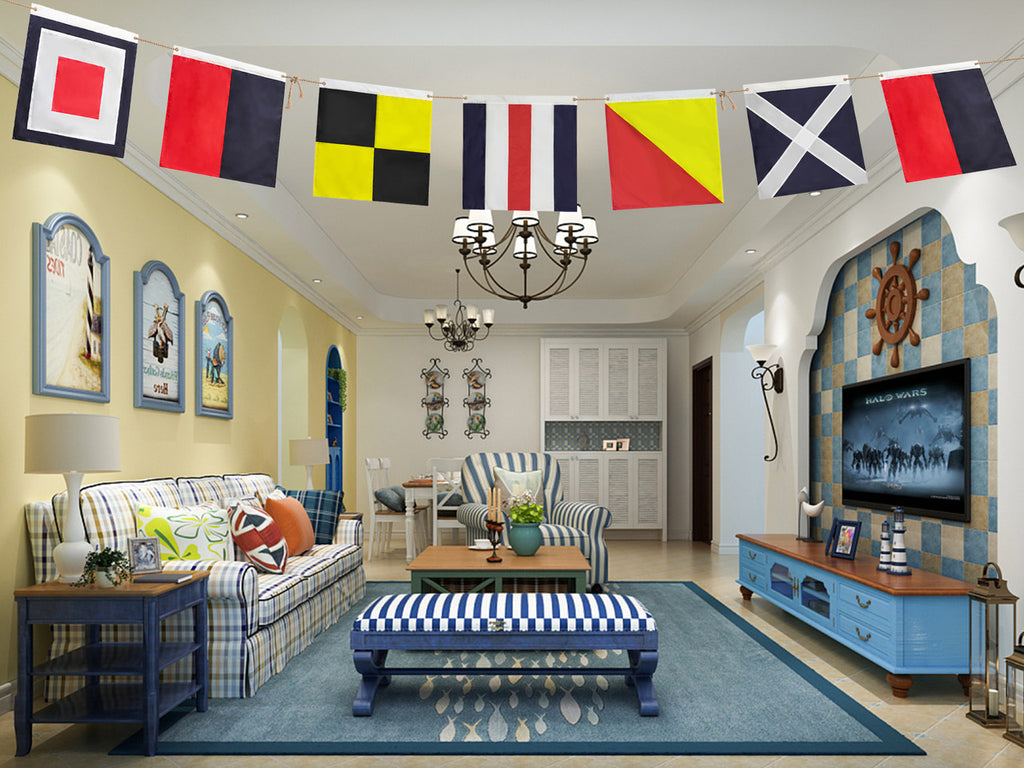 Authentic Letter E Nautical Alphabet Navy Code Signal Flag 24" - Outdoor Use