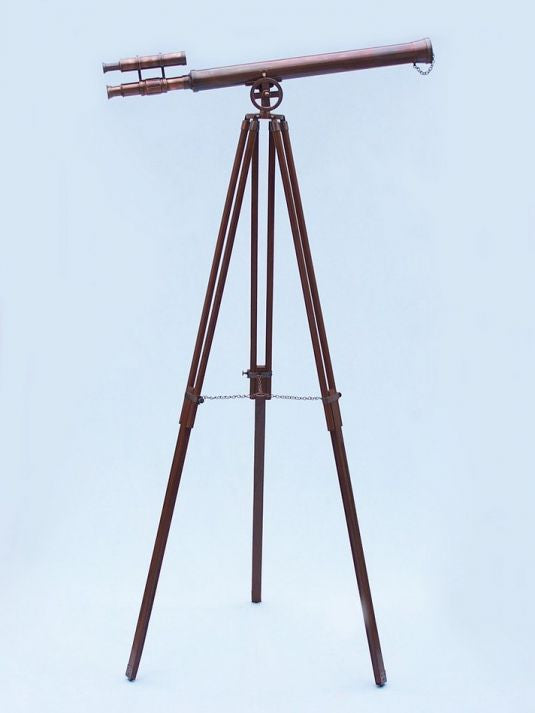 Floor Standing Antique Copper Griffith Astro Telescope 64"