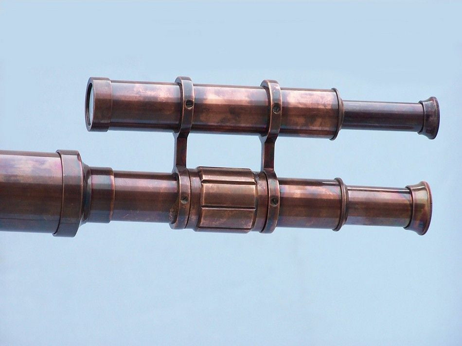 Floor Standing Antique Copper Griffith Astro Telescope 64"