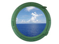 Seafoam Green Decorative Ship Porthole Window 24"