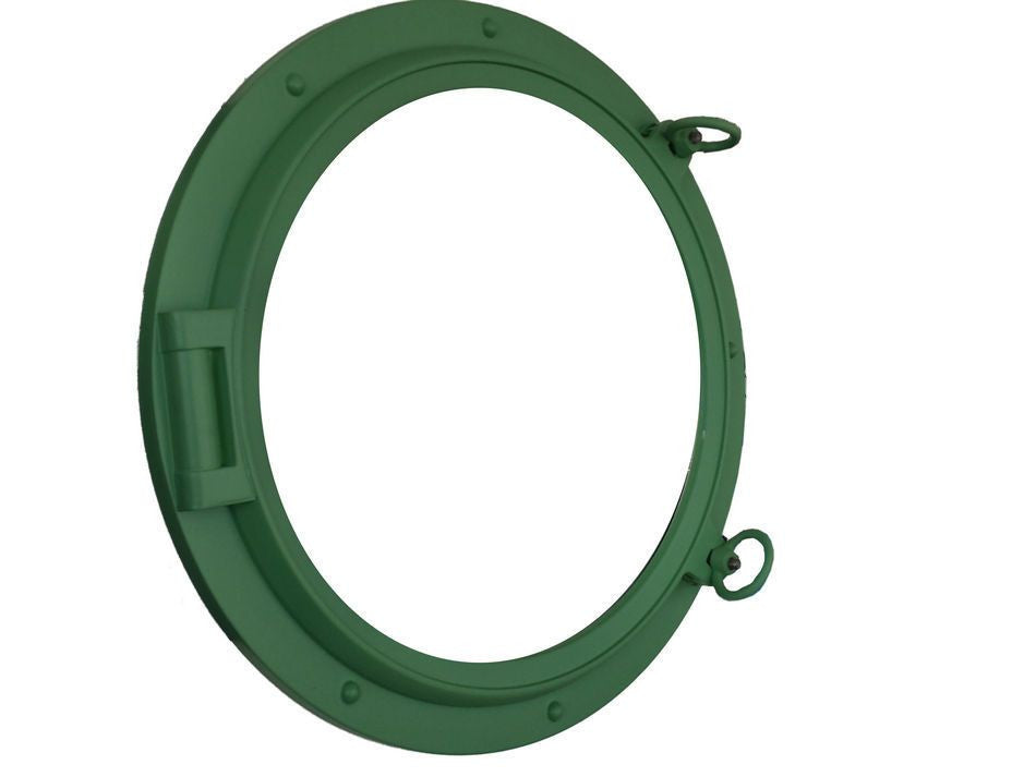 Seafoam Green Decorative Ship Porthole Window 24"