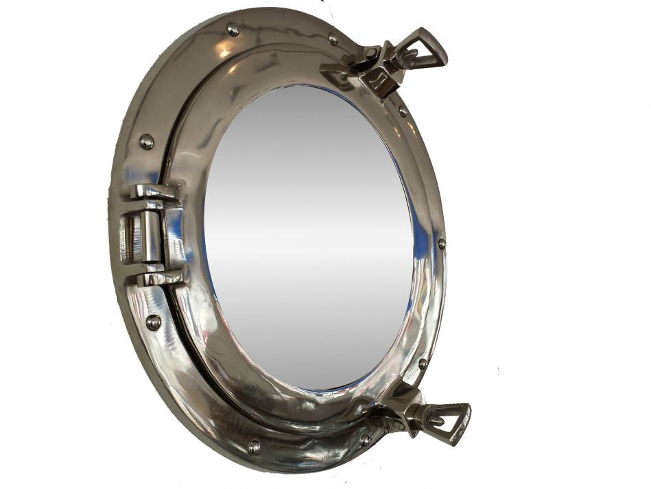 Deluxe Class Chrome Porthole Mirror 17"