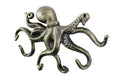 Antique Gold Cast Iron Octopus Hook 11"