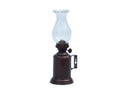 Antique Copper Tavern Oil Lamp 10"
