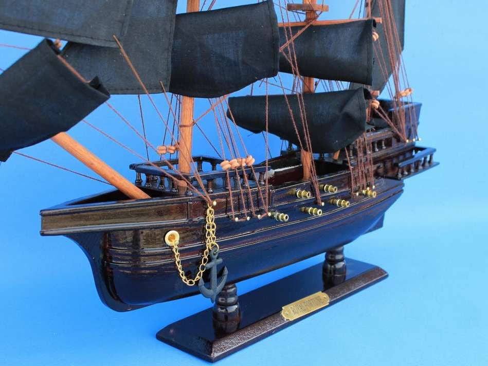 Wooden Black Bart's Royal Fortune Model Pirate Ship 20"