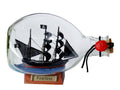 Fearless Pirate Ship in a Glass Bottle 7"