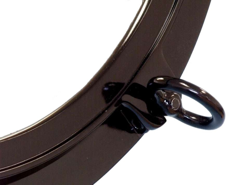 Gloss Black Decorative Ship Porthole Window 24"