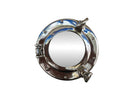 Chrome Decorative Ship Porthole Mirror 8"