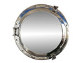 Chrome Decorative Ship Porthole Mirror 20"