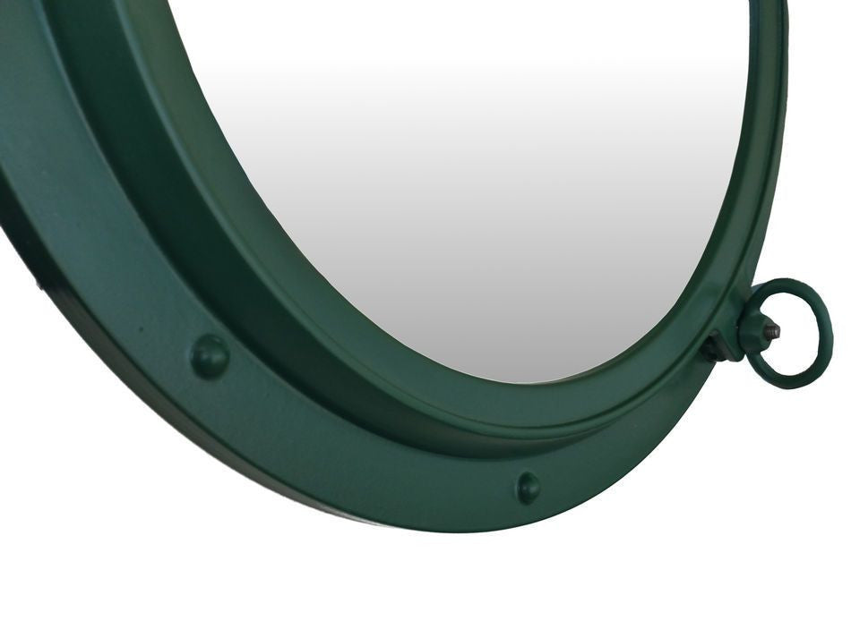 Seaworn Green Decorative Ship Porthole Mirror 24"