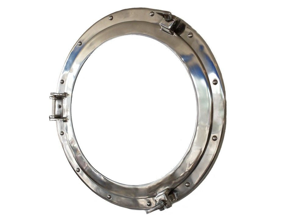 Chrome Decorative Ship Porthole Window 24"