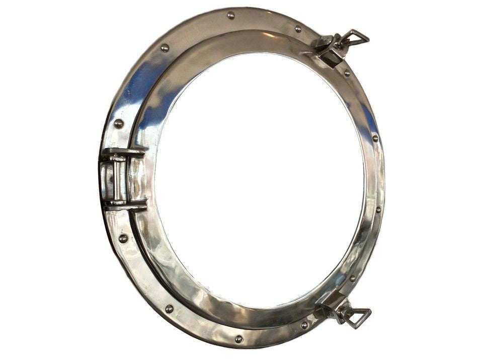 Chrome Decorative Ship Porthole Window 24"