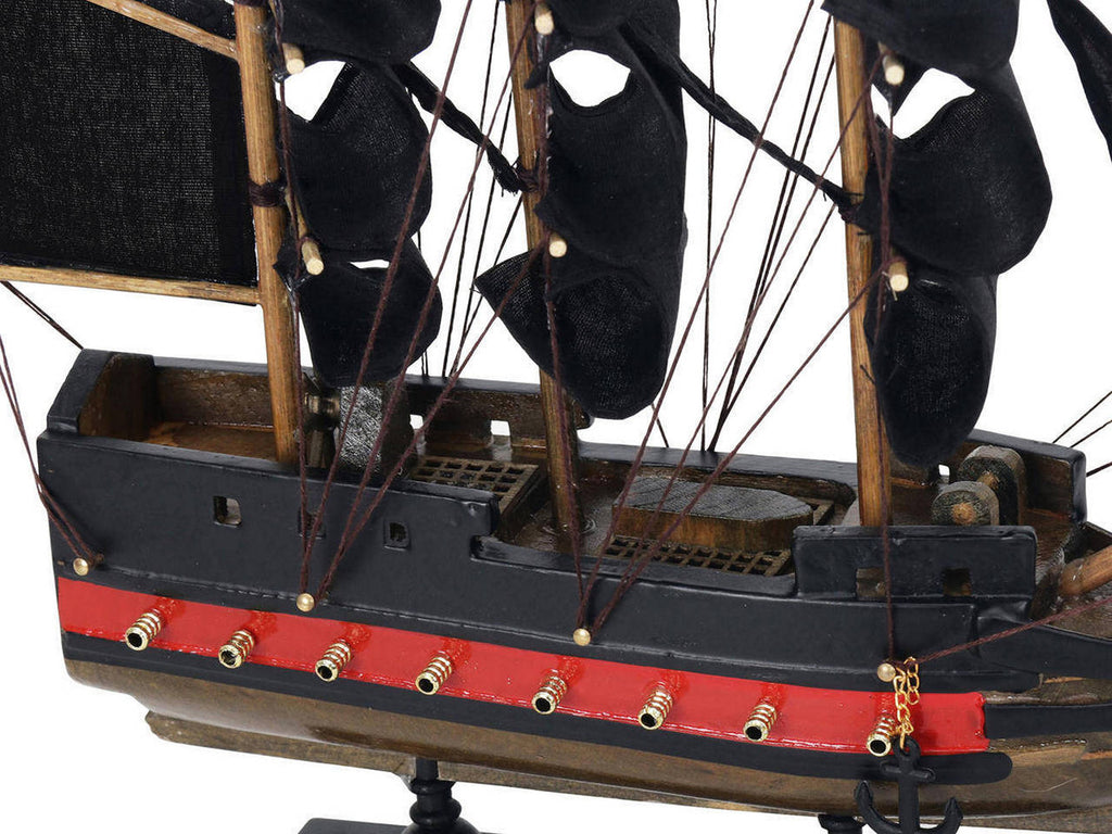 Wooden Blackbeard's Queen Annes Revenge Black Sails Limited Model Pirate Ship 12"
