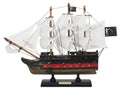 Wooden Blackbeard's Queen Annes Revenge White Sails Limited Model Pirate Ship 12"