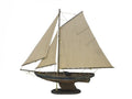 Wooden Rustic Newport Sloop Model Sailboat Decoration 30"