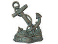 Antique Seaworn Bronze Cast Iron Anchor Door Stopper 8"