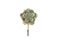 Antique Bronze Cast Iron Decorative Rose Hook 7"