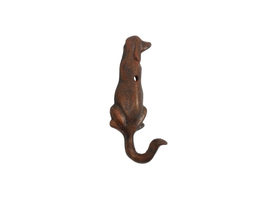 Rustic Copper Cast Iron Dog Hook 6"