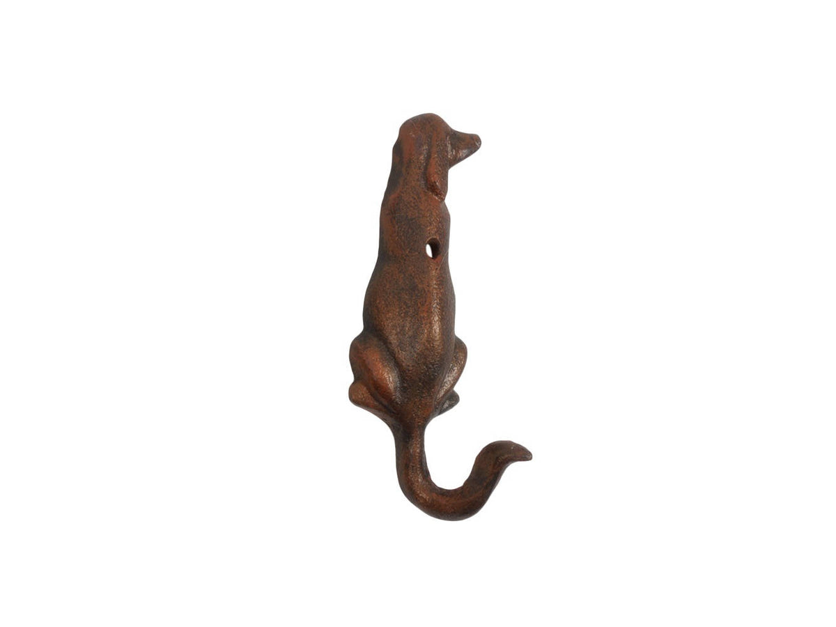 Rustic Copper Cast Iron Dog Hook 6"