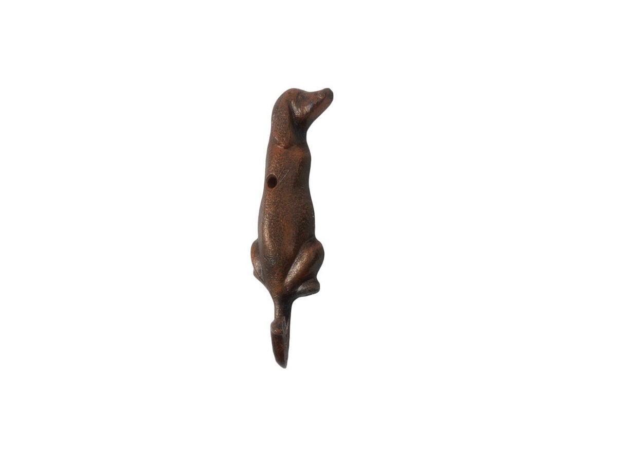Rustic Copper Cast Iron Dog Hook 6"