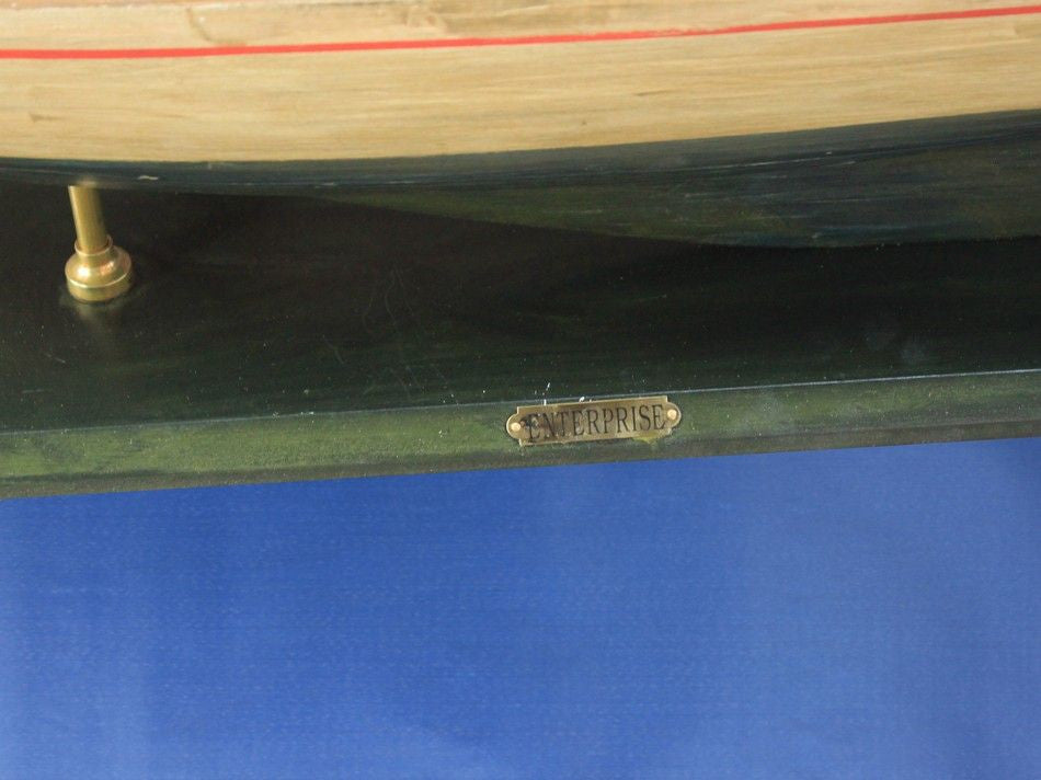 Wooden Rustic Enterprise Model Sailboat Decoration 60"