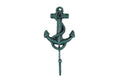 Seaworn Blue Cast Iron Anchor Hook 7"