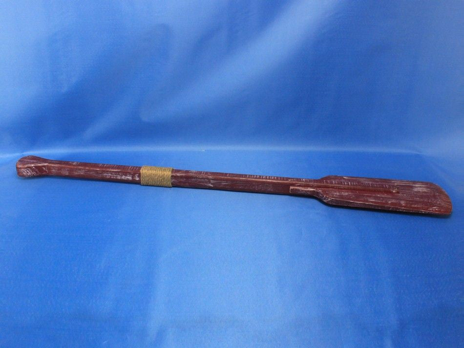 Wooden Rustic Hampshire Decorative Squared Boat Oar w/ Hooks 36"