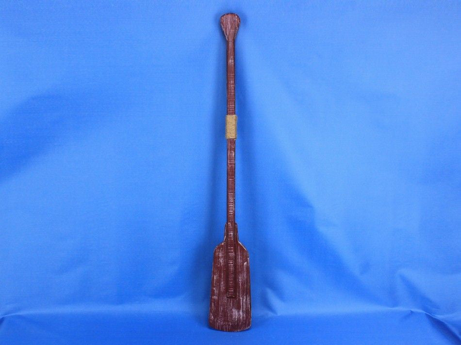Wooden Rustic Hampshire Decorative Squared Boat Oar w/ Hooks 36"