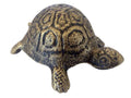 Antique Gold Cast Iron Turtle Paperweight 5"