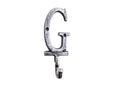 Rustic Silver Cast Iron Letter G Alphabet Wall Hook 6"