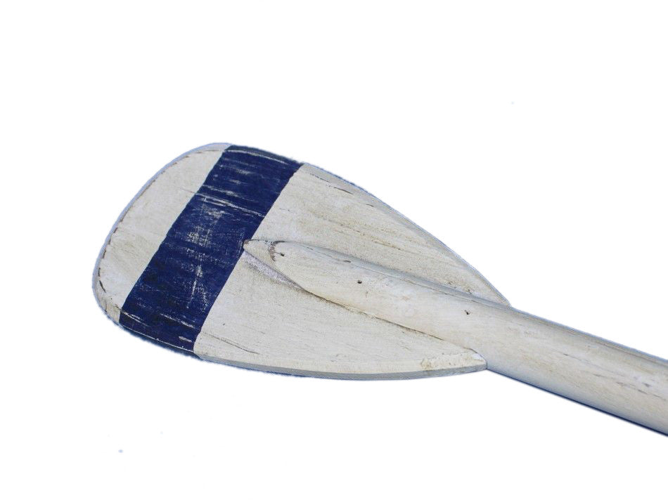 Wooden King Harbor Decorative Rowing Boat Paddle with Hooks 24"