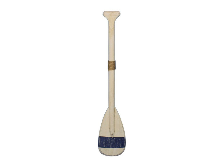 Wooden King Harbor Decorative Rowing Boat Paddle with Hooks 24"