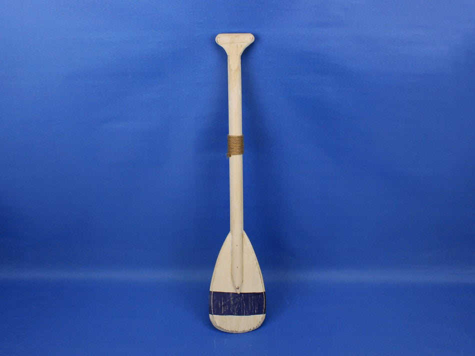 Wooden King Harbor Decorative Rowing Boat Paddle with Hooks 24"