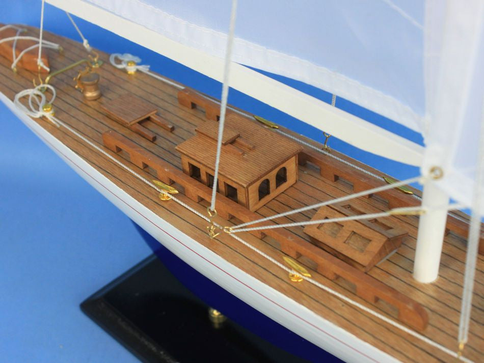 Wooden Enterprise Model Sailboat Decoration 35"