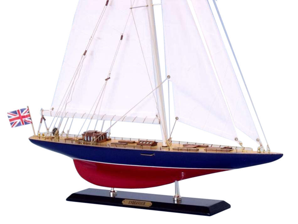 Wooden Endeavour Limited Model Sailboat Decoration 27"