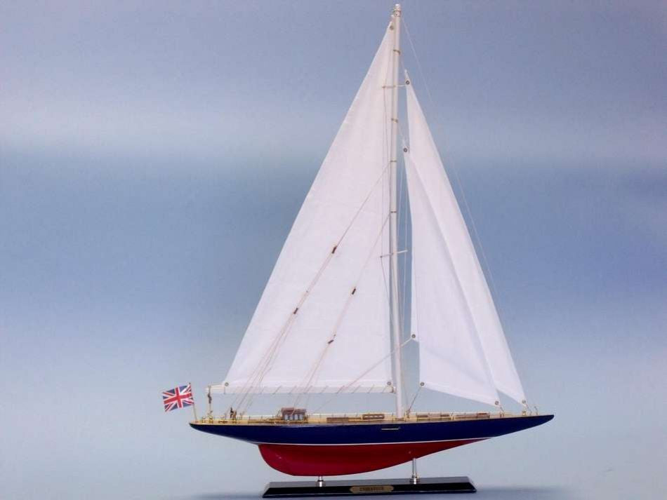 Wooden Endeavour Limited Model Sailboat Decoration 27"
