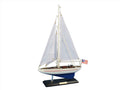Wooden Enterprise Model Sailboat Decoration 16"