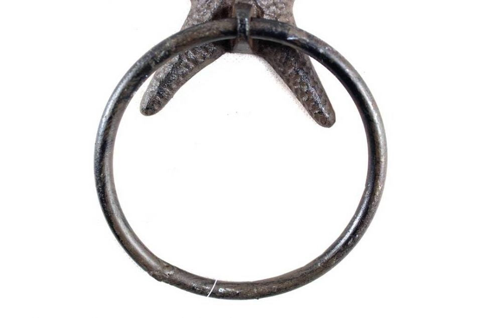Cast Iron Starfish Towel Holder 8.5"