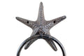Cast Iron Starfish Towel Holder 8.5"