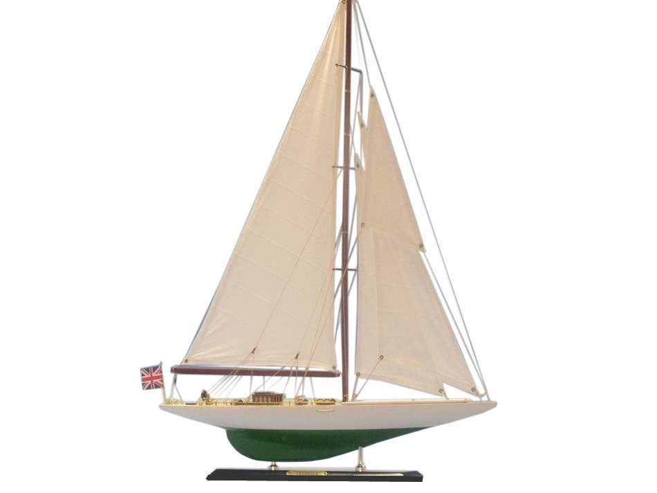 Wooden Shamrock Limited Model Sailboat 27"