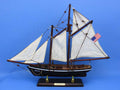 Wooden America Model Sailboat Decoration 16"