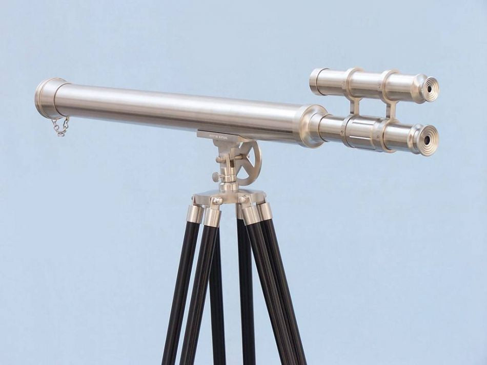 Floor Standing Brushed Nickel Griffith Astro Telescope 65"