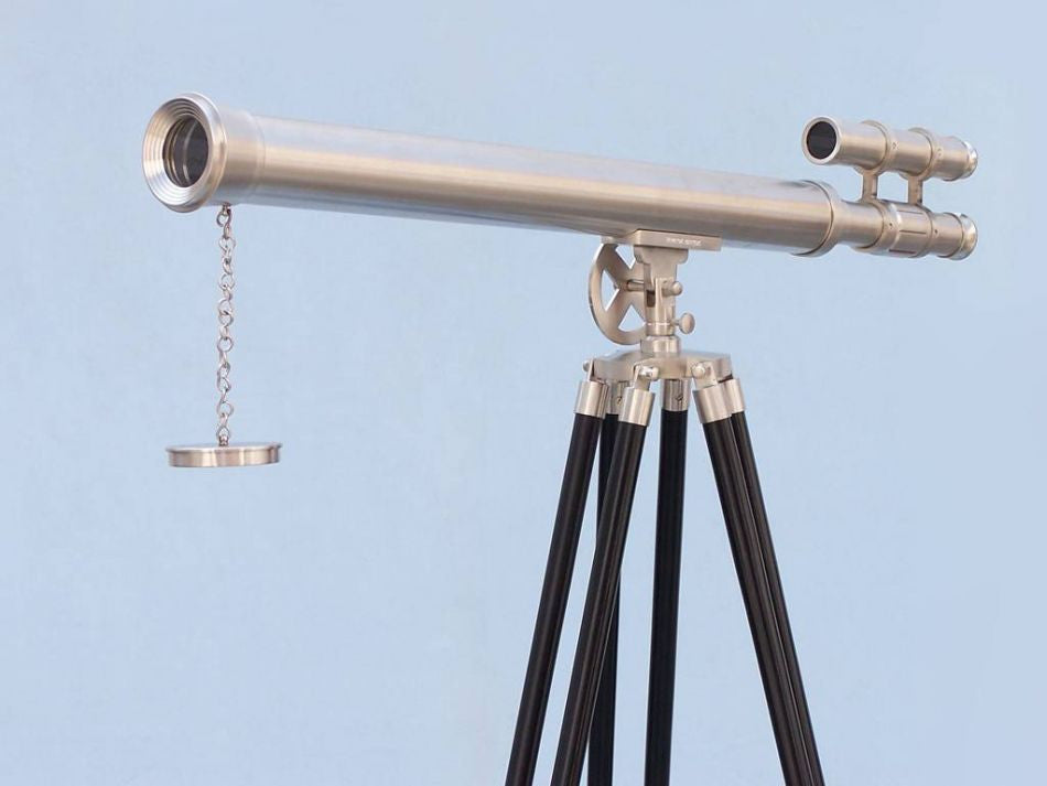 Floor Standing Brushed Nickel Griffith Astro Telescope 65"